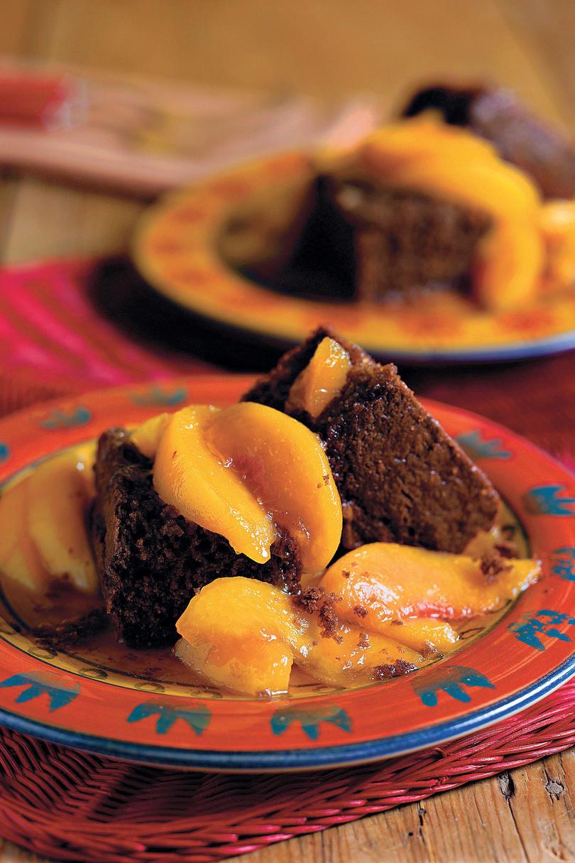 Καλοκαίρι Peach Recipes: Cocoa Bread With Stewed Yard Peaches