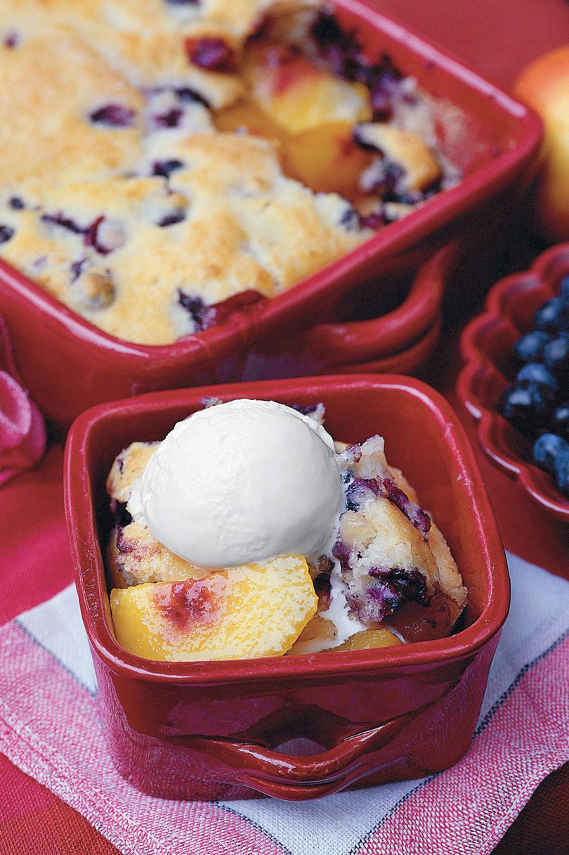 nectarine Cobbler With Blueberry Muffin Crust Recipe