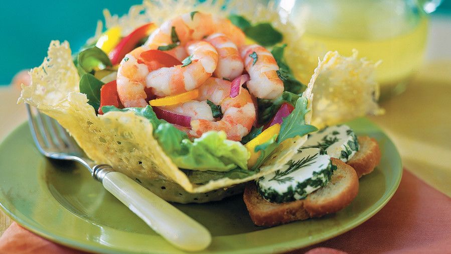 नींबू-तुलसी Shrimp Salad 