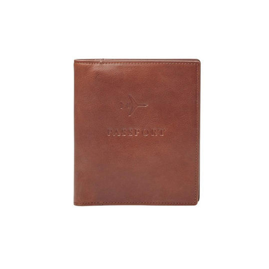 जीवाश्म Leather Passport Case