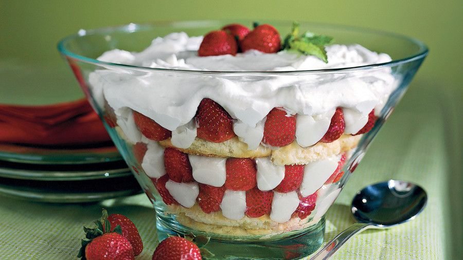 Φράουλα-Ζάχαρη Biscuit Trifle Recipes