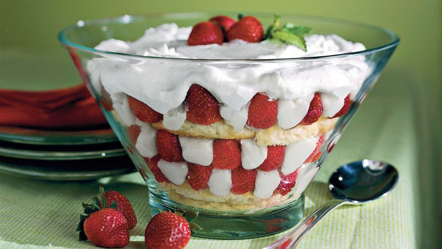 स्ट्रॉबेरी Sugar Biscuit Trifle 