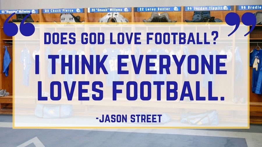 शुक्रवार Night Lights Quote: Everyone Love Football