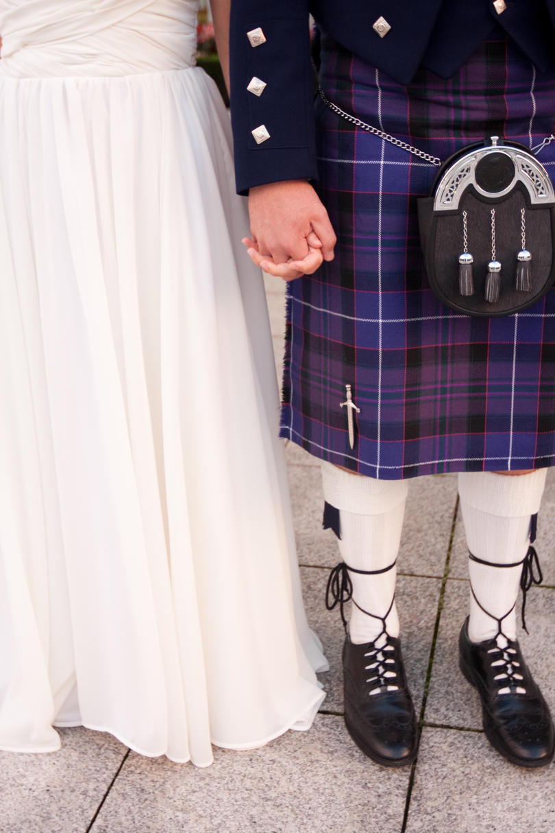 škotski Kilt at Wedding