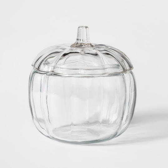 हैलोवीन Glass Pumpkin Jar with Lid