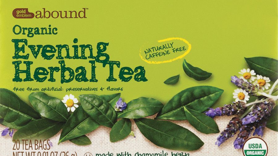 Χρυσός Emblem Abound, Organic Evening Herbal Tea