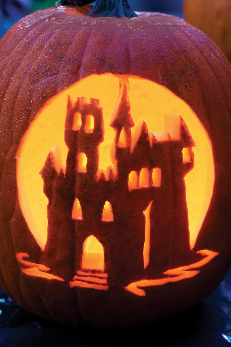 Hanté Castle Halloween Pumpkins