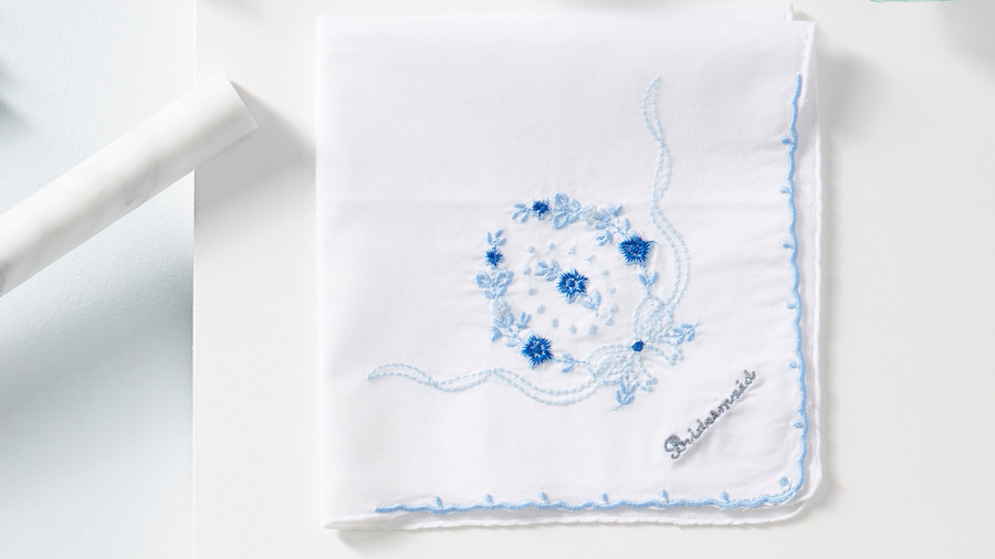 हाथ Embroidered Wedding Handkerchiefs
