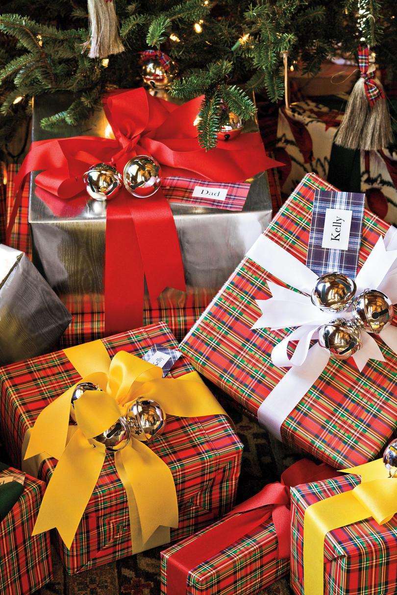 क्रिसमस Decorating Ideas: Tartan Gift Tags