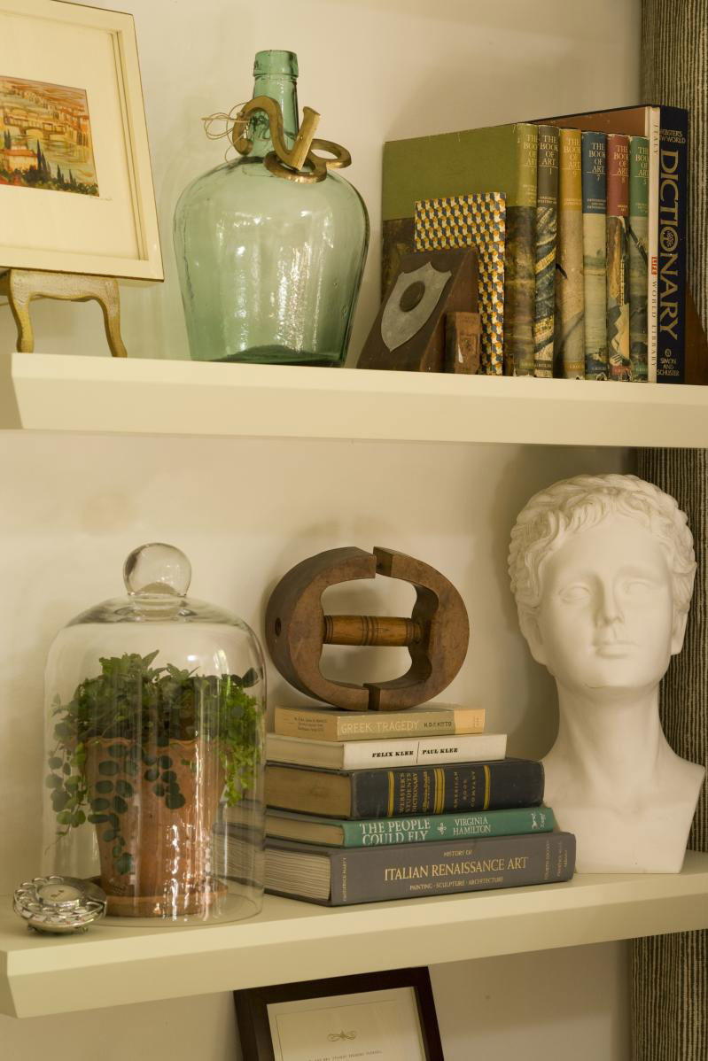 elävä Room Decorating Ideas: Floating Shelves