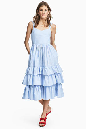 नीला Bonnet Midi Dress