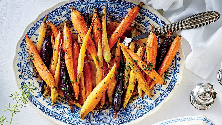 हनी-चमकता हुआ Spiced Carrots