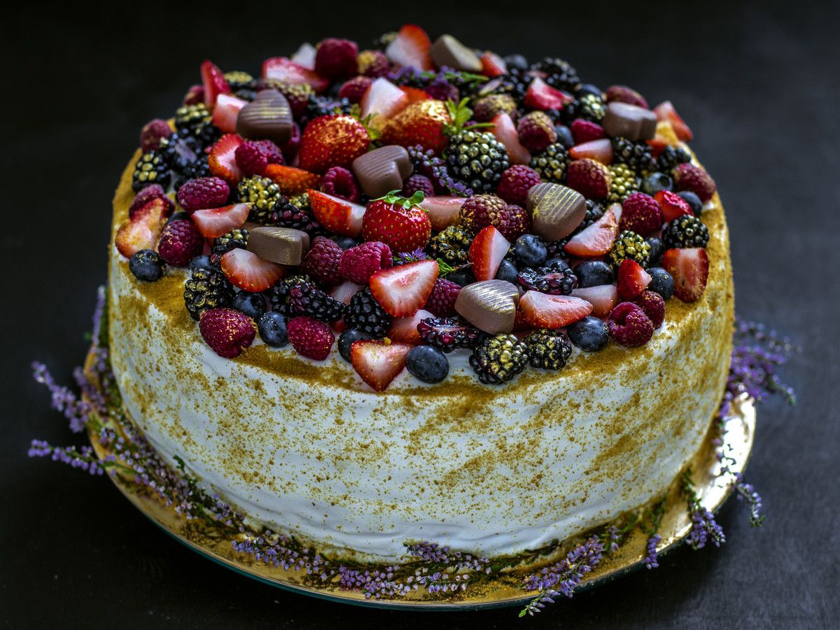 Το κέικ with Berries