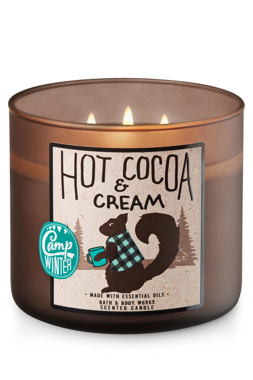 vruće Cocoa & Cream Bath & Body Works Candle