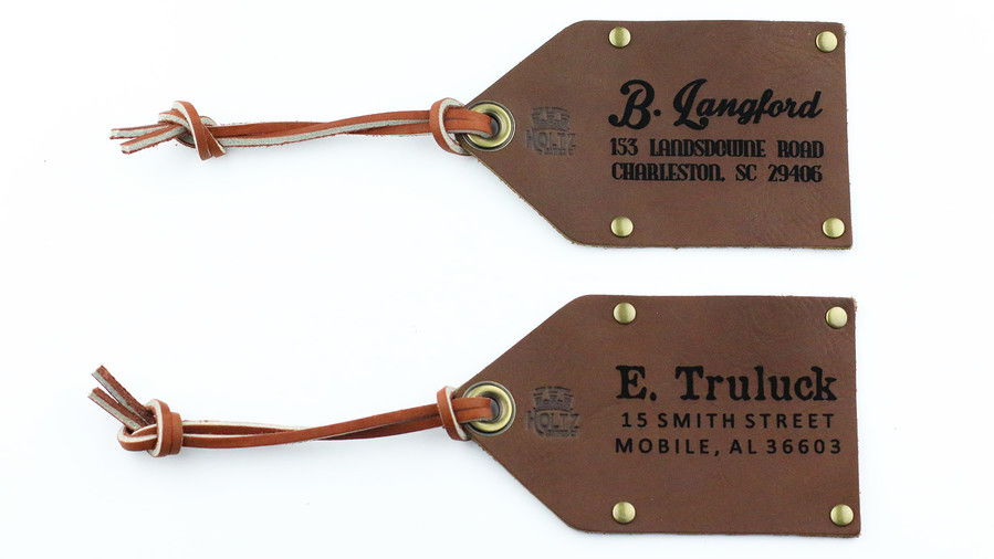 पिता's Day GG Holtz Leather Travel Tag Image