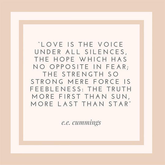 ई E. Cummings Quote