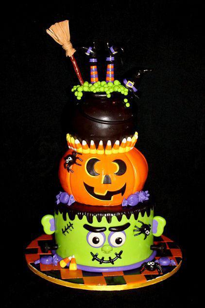 फ्रेंकस्टीन Halloween Cake