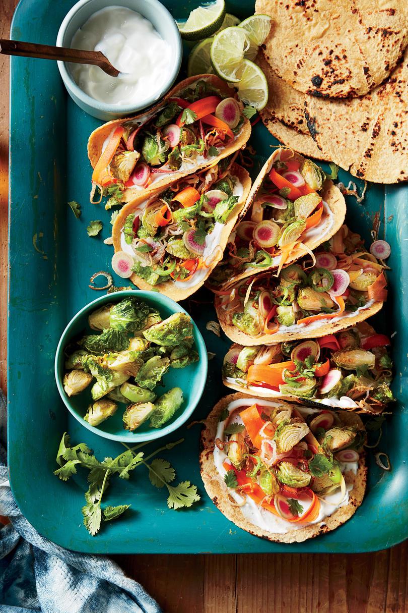 Frit Brussels Sprout Tacos