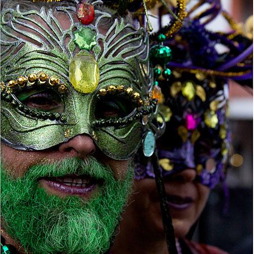 चेहरे के of Mardi Gras