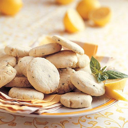 श्रेष्ठ Cookies Recipes: Lemon-Basil Butter Cookies Recipes