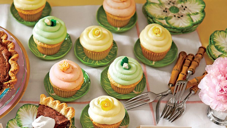 Limun Sherbet Cupcakes with Buttercream Frosting