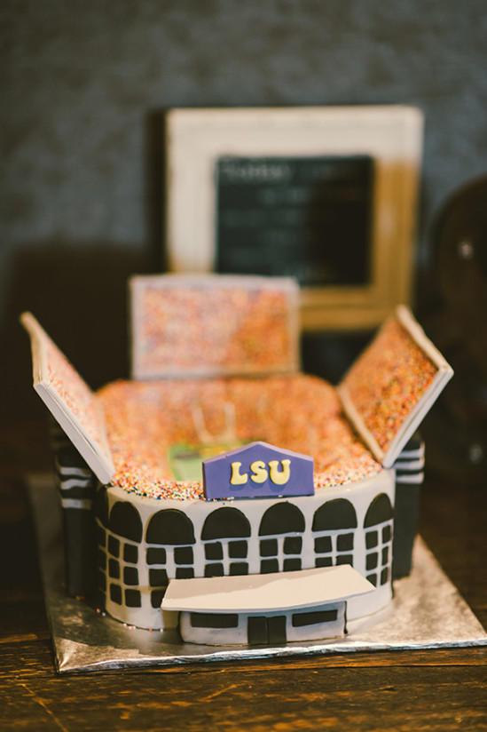 लुइसियाना State University Death Valley Stadium Grooms Cake