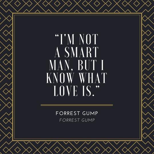 फॉरेस्ट Gump Love Quote