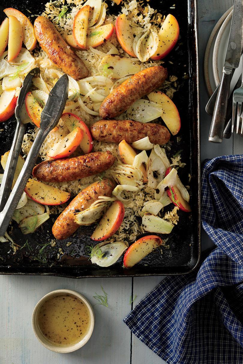 Csirke Sausage with Fennel and Apples