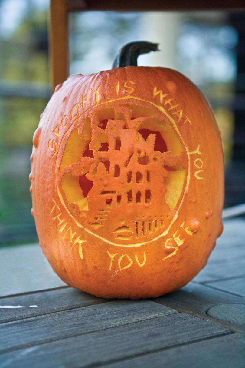 Citrouille Carving Ideas: Message Pumpkin