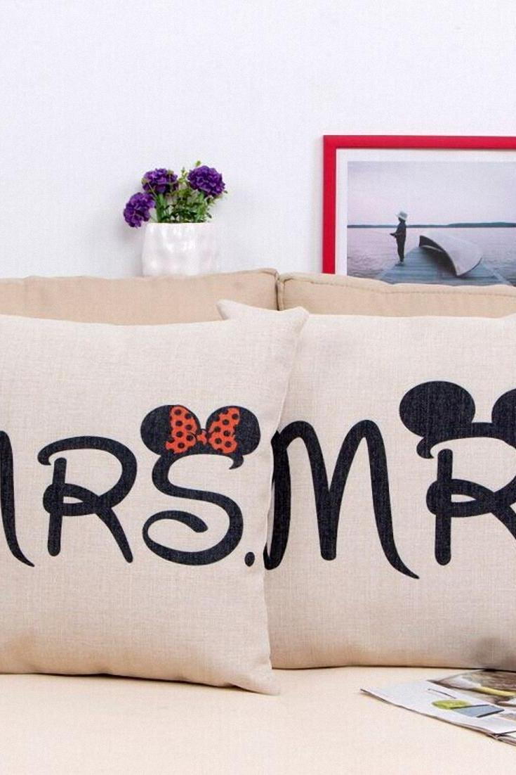 मिकी and Minnie “Mr.” and “Mrs.” Pillow Cases