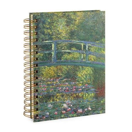 Monet Bridge Lined Spiral Journal