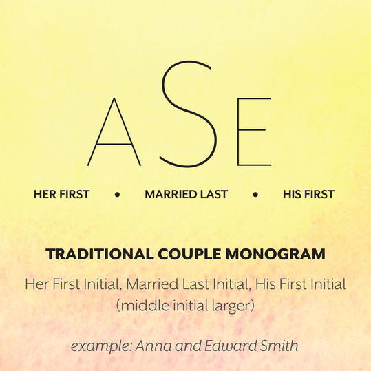 Παραδοσιακός Couple Monogram