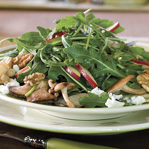Gomba, Apple, and Goat Cheese Salad