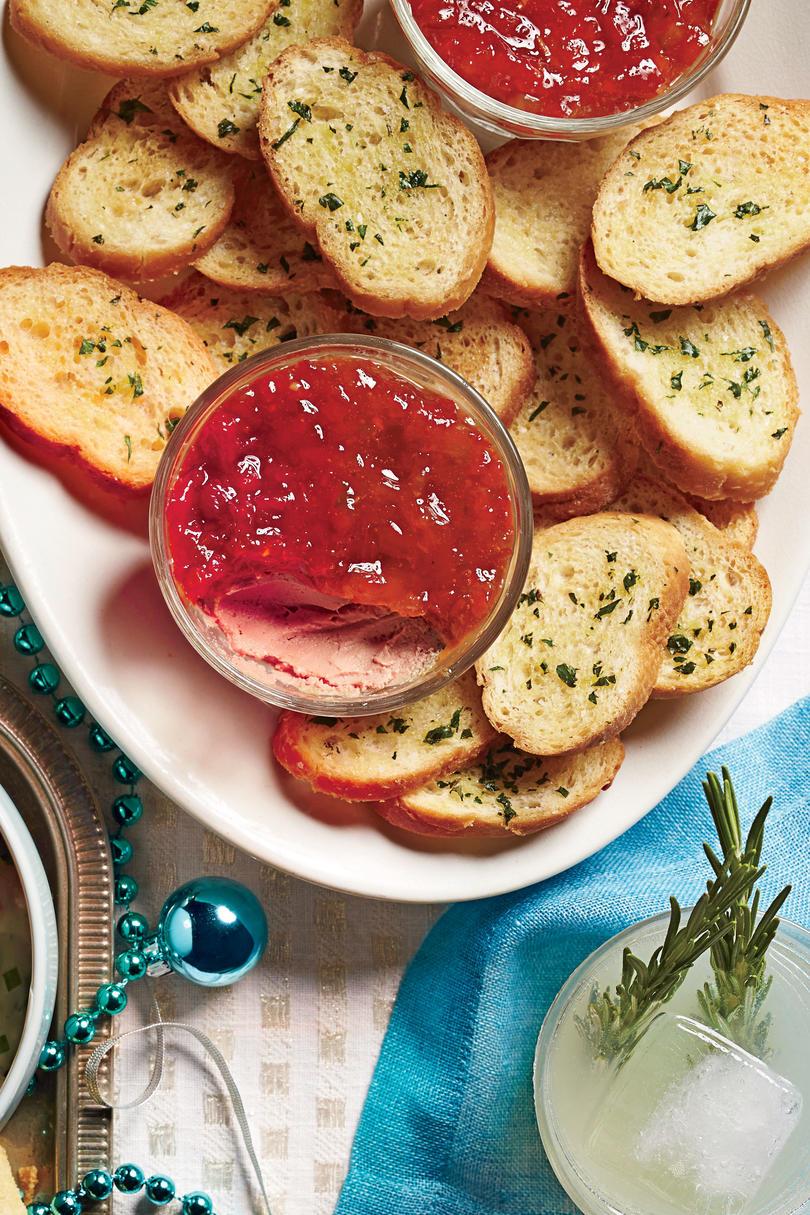 Kana Liver Mousse Crostini with Pepper Jelly