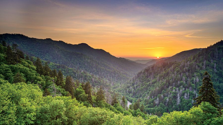 novootkrivena Gap in the Great Smoky Mountains