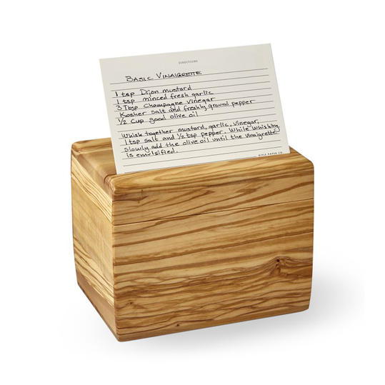 olivewood Recipe Box