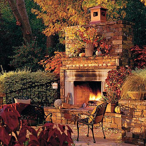 freestanding outdoor fireplace 