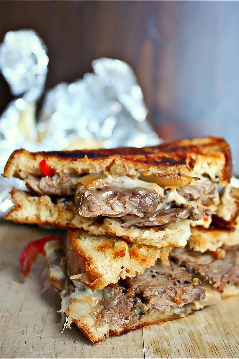 Philly Steak Grilled Cheese