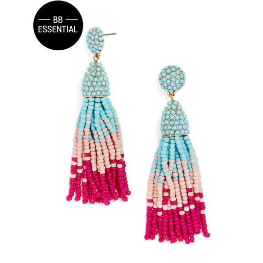 Pinata Tassel Drops in Blue and Pink