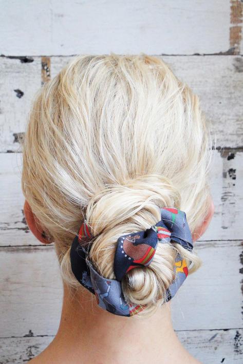 4th of July Hairstyle An Accessorized Bun