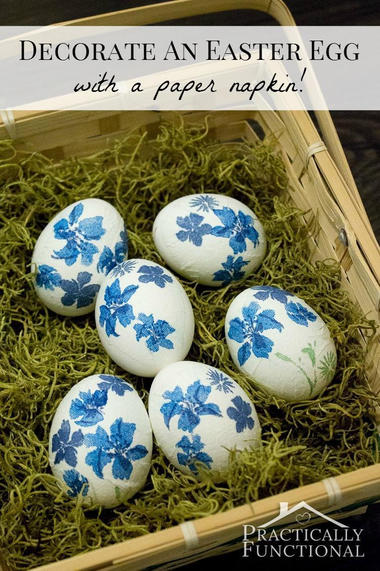 Lautasliina Pattern Easter Eggs