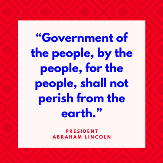 अध्यक्ष Abraham Lincoln on Democracy