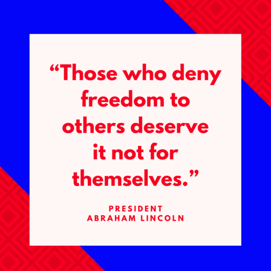 अध्यक्ष Abraham Lincoln on Freedom