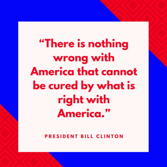अध्यक्ष Bill Clinton on America