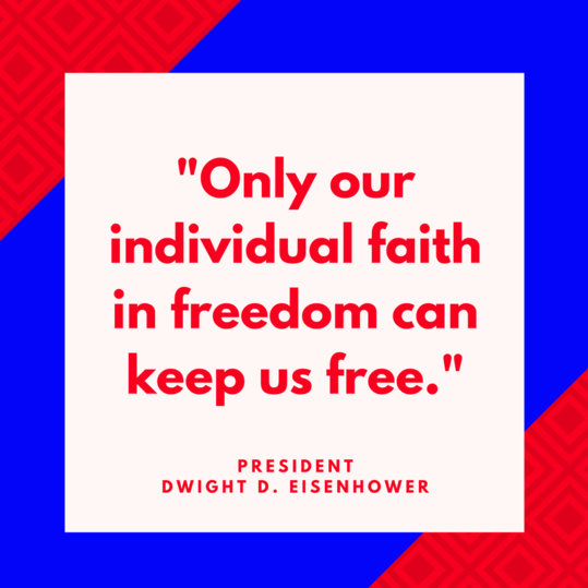 अध्यक्ष Dwight D. Eisenhower on Freedom