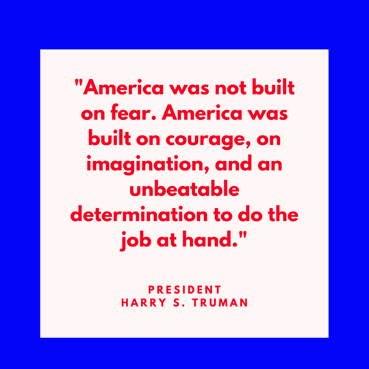 अध्यक्ष Harry S. Truman on America's Courage