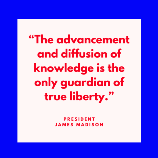 अध्यक्ष James Madison on Liberty