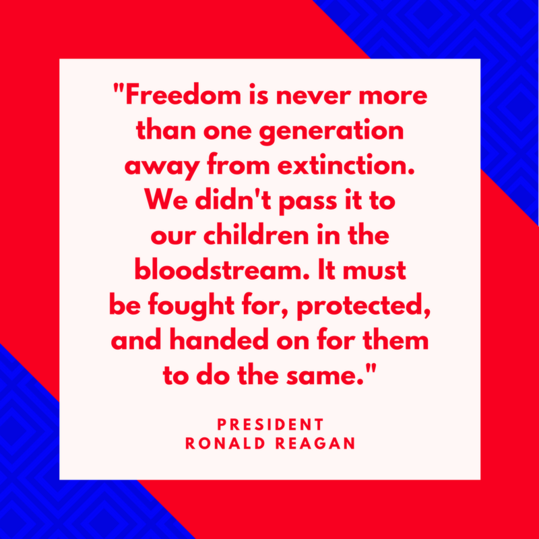 अध्यक्ष Ronald Reagan on Fighting for Freedom