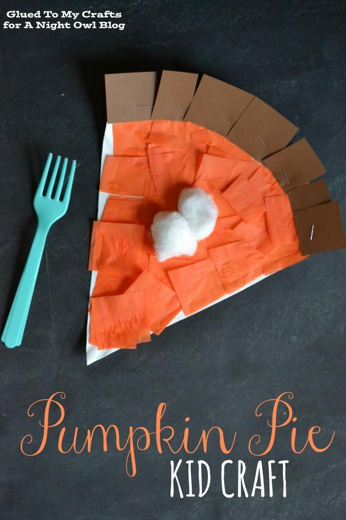कागज़ Pumpkin Pie Craft