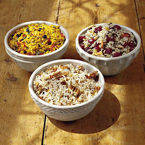 kiitospäivä Dinner Side Dishes: Saffron Rice Pilaf, Cranberry-Almond Wild Rice, Pecan Rice Recipes